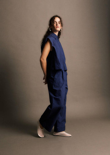 Pantalons Steven I BLEU MARINE - JJ26C045-BLEU-MARINE-1.jpg